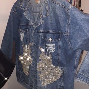Over sized denim jacket